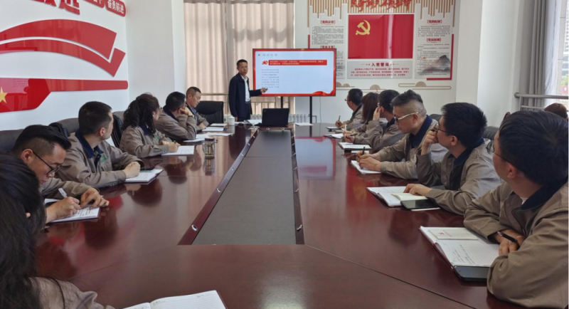恪守“六大紀(jì)律” 筑牢思想根基——集團(tuán)黨委委員、紀(jì)委書記赴朝物開投公司黨支部講授專題黨課